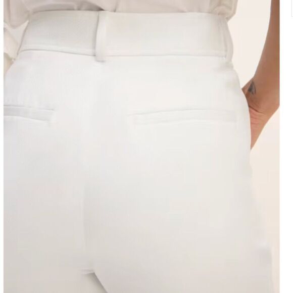 NWOT Everlane The Draper Tapered Pant in Buttersmooth White Size 14 - Picture 12 of 13